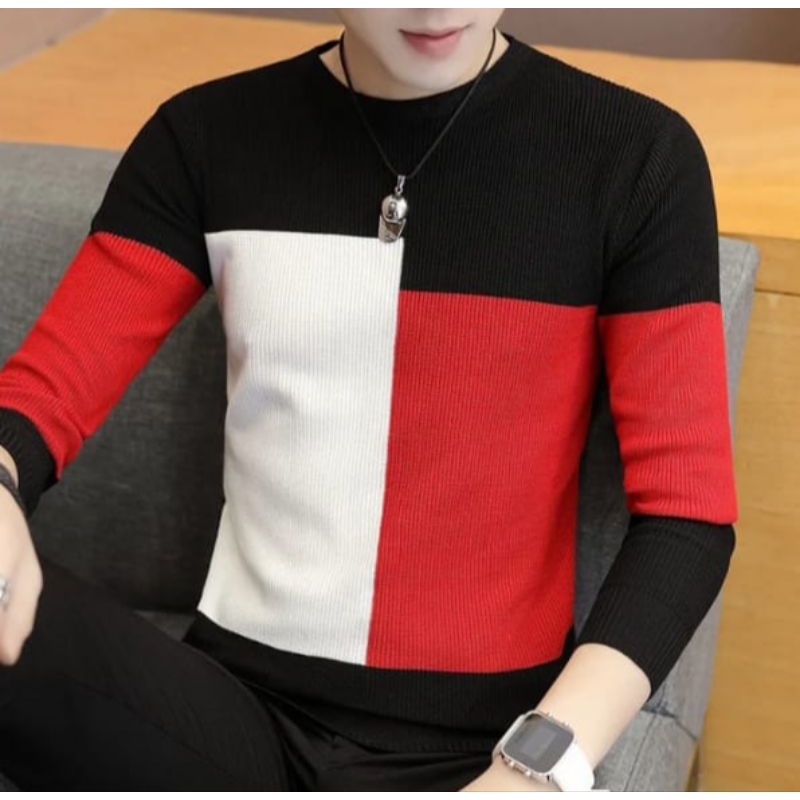 sweater rajut labirin 17-60 tahun