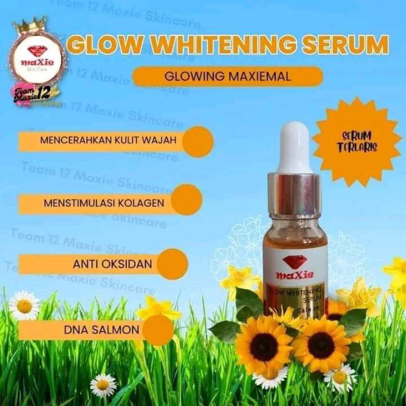 Glow Whaitening SERUM MAXIE SKINCARE BPOM ORI