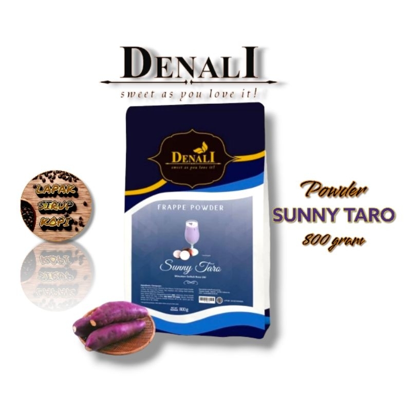 

Denali Sunny Taro Powder 800 Gram - bubuk minuman rasa taro