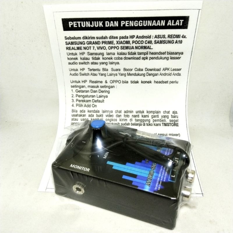 HARGA PROMO alat rekam audio control dari mixer ke HP android suara jernih low nois (ASD)