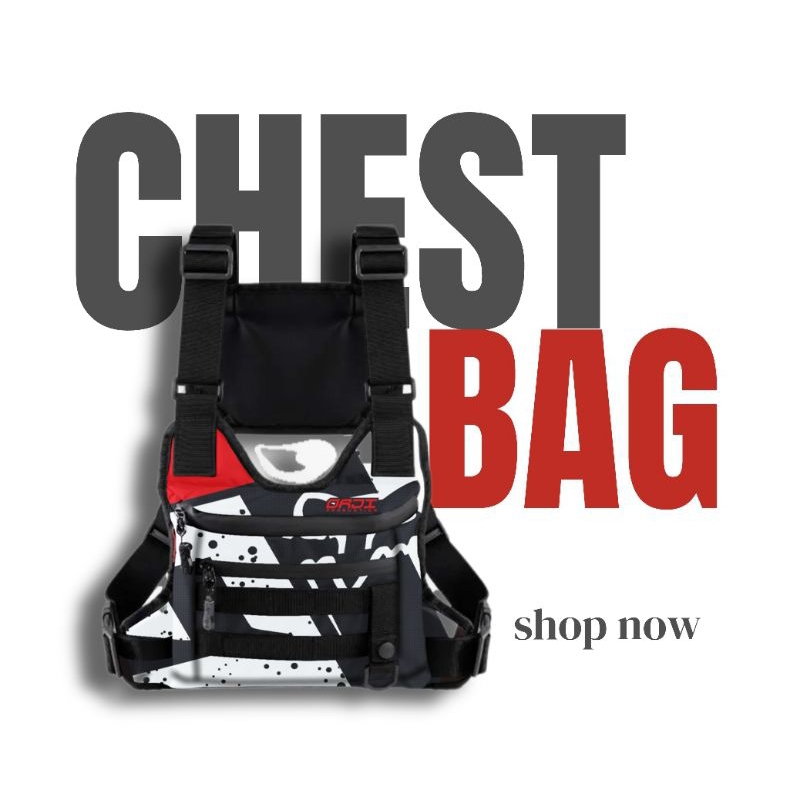 ORJI Tas Dada Pria Pelindung Dada Chest bag waterproof tactical premium