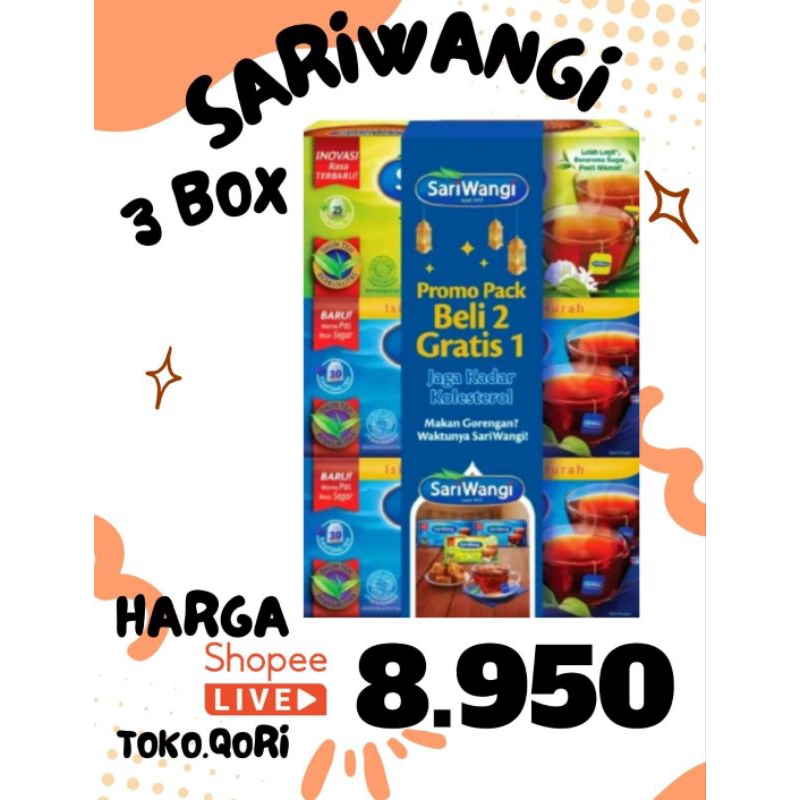 

TEH SARIWANGI 3BOX