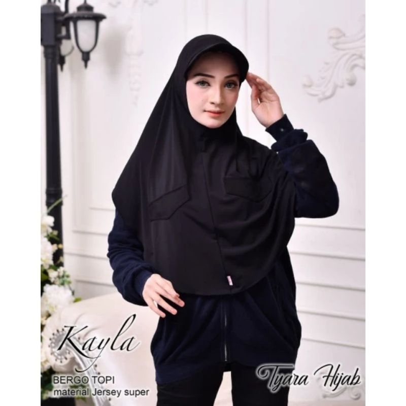 Jilbab Bergo Topi Kayla By Tyara | Jilbab Topi | Jilbab Sporty