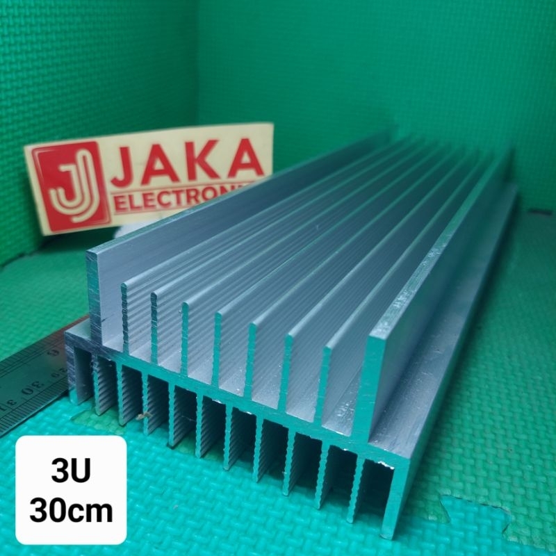 Heatsink Headsink 3U Panjang 30 cm Pendingin Transistor Super