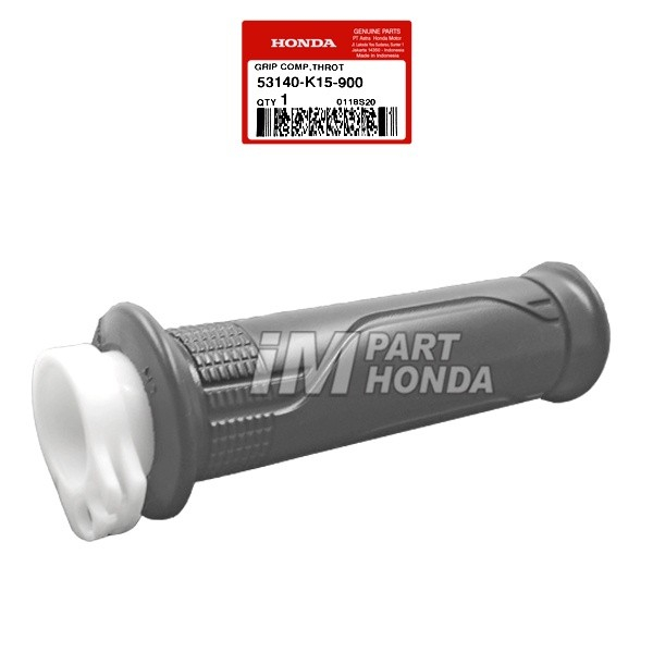 KARET / HANDGRIP / HAND GRIP STANG + PIPA PLASTIK GAS KANAN STANDAR ONLY SONIC 150R - CB150R STREETF