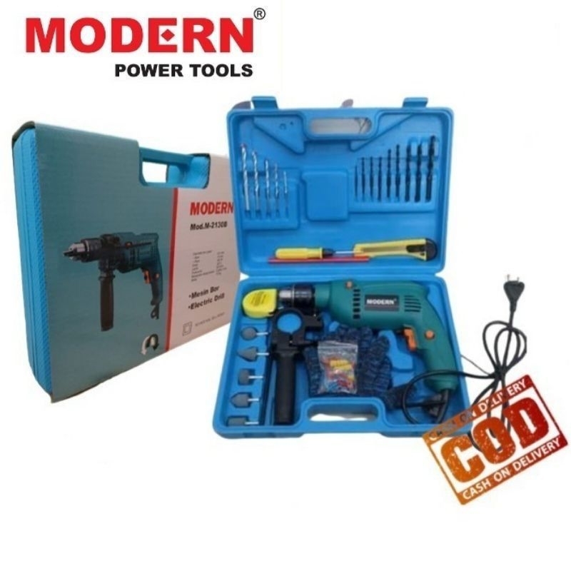 Mesin Bor 13mm Impact Drill KOPER SET MODERN M2130b M-2130b M 2130b M 2130 b M2130 b