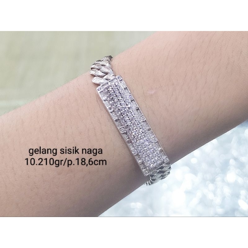 gelang sisik naga perak925