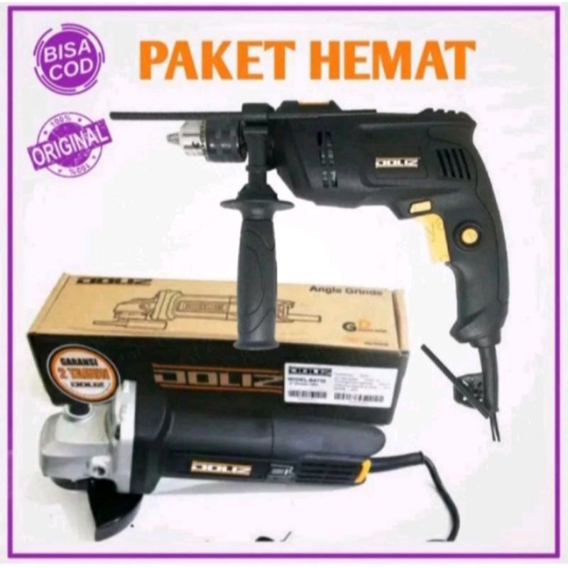 Paket Doliz Gerinda BA730 + Bor 13mm BA 670