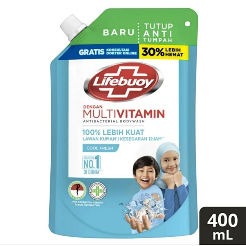 Lifebuoy Sabun mandi Cair Cool Fresh 400ml