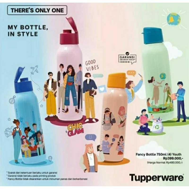 Fancy Bottle 750 ml - Botol Minum Tupperware