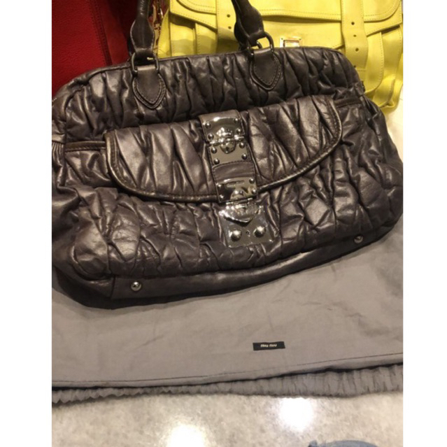 Miu Miu Bag Grey 100% original murah