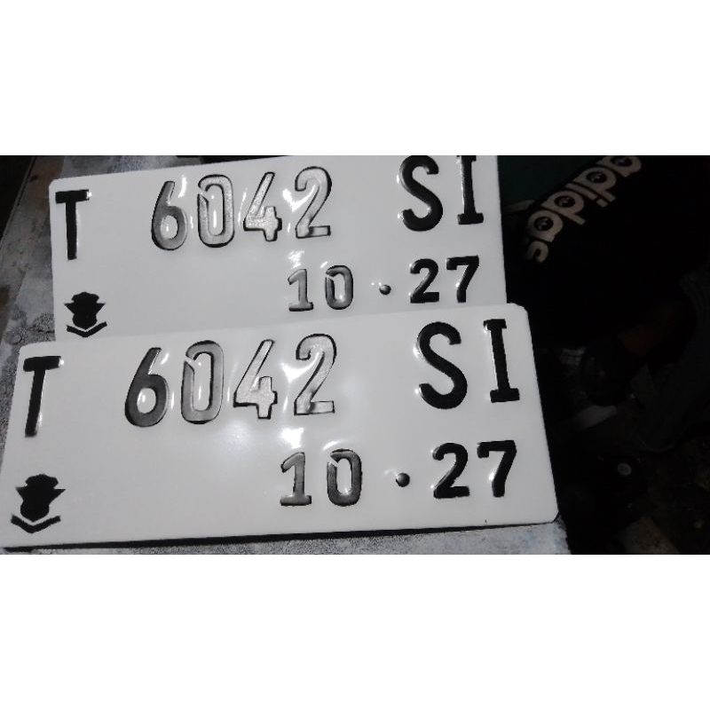plat nomor motor font terbaru
