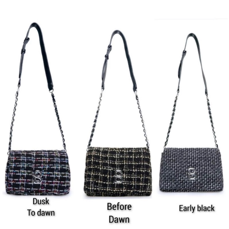 Zoey Tweed Bag Buttonscarves