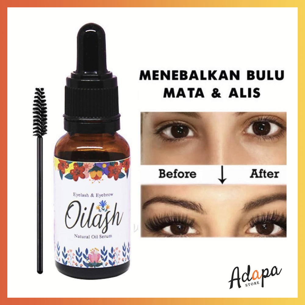 ❤ ADAPA ❤ Oilash Serum Bulu Mata dan Alis Eyelash / Eyebrow Serum Penumbuh Bulu Mata dan Penebal Pel