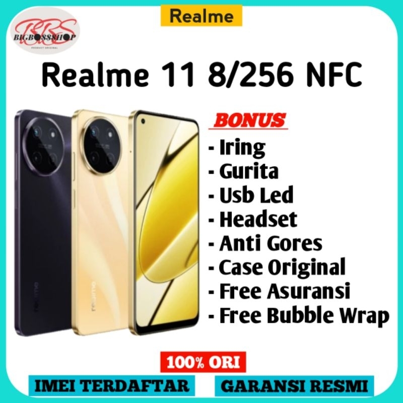 Realme 11 4G 8/256 GB Garansi Resmi NFC + Full Bonus