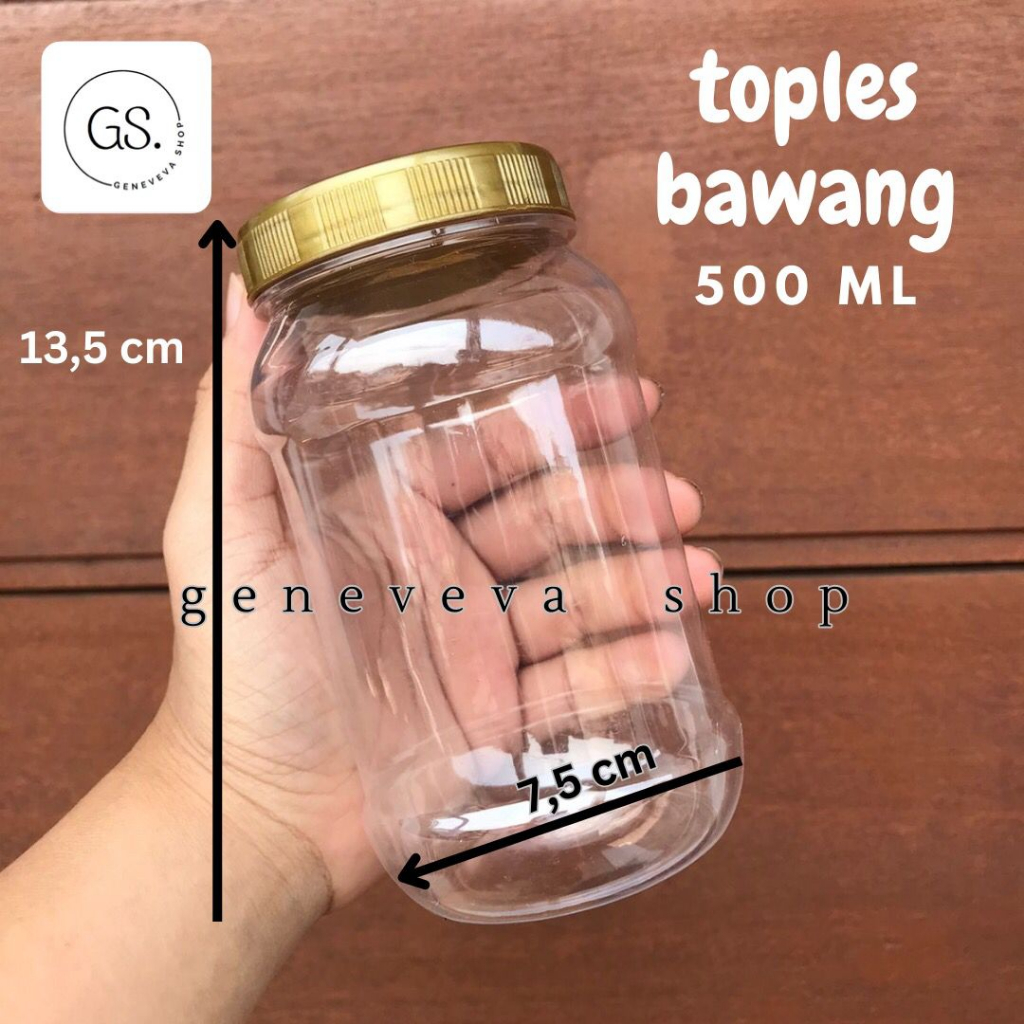 Toples Bawang 500 ml / Toples Bulat 500 ml