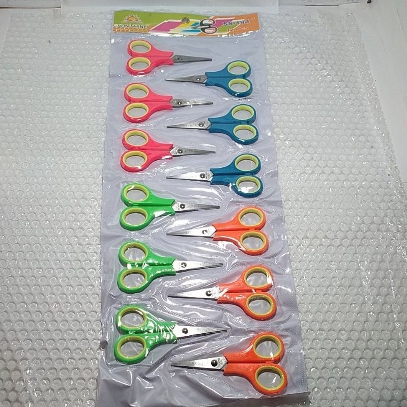 

Gunting kecil renteng warna 12pcs