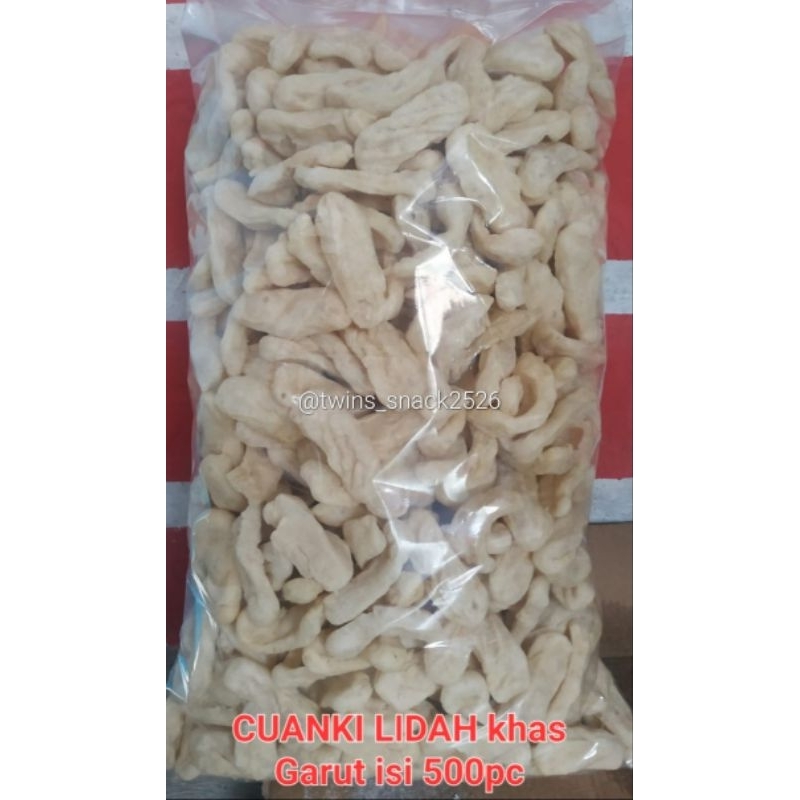

CUANKI LIDAH BESAR KHAS GARUT 1ball isi 500pc ,Cocok buat pelengkap Bakso aci/SEblak