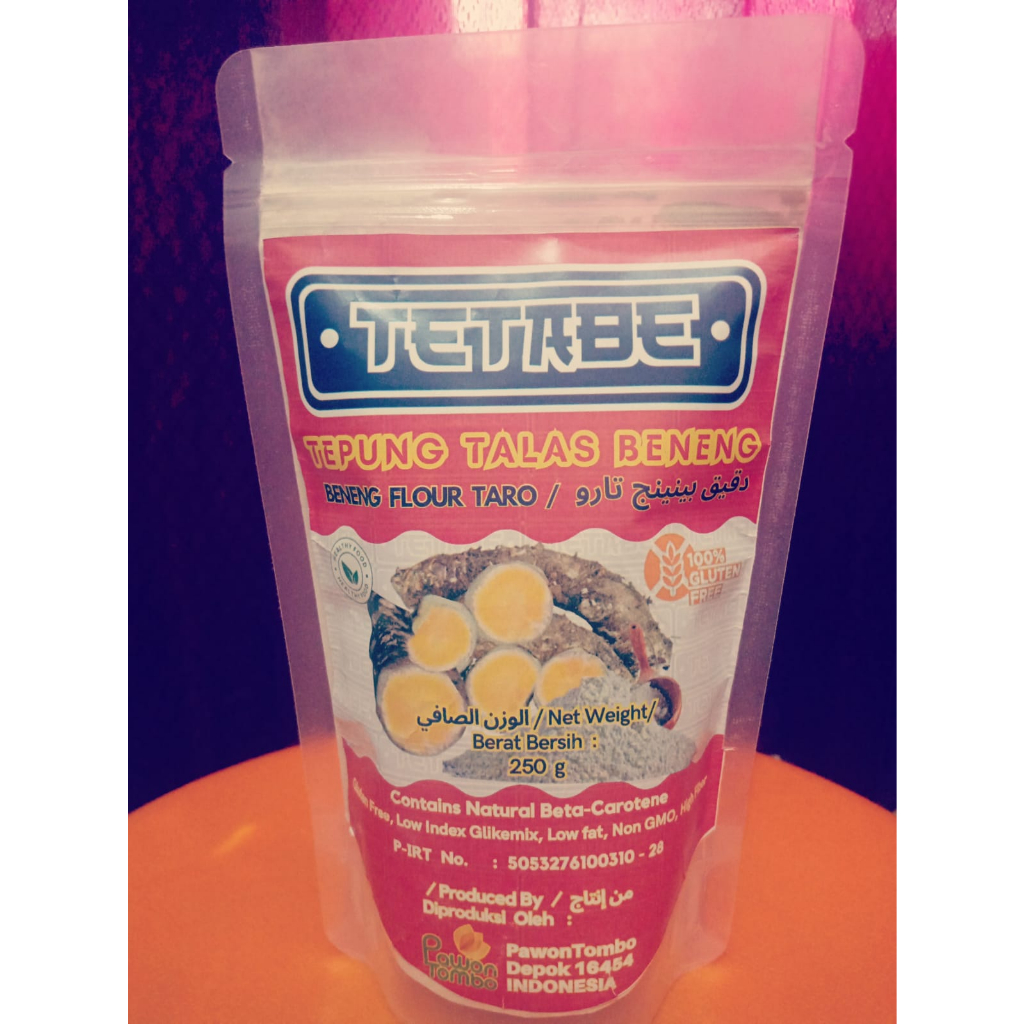 

TETABE Tepung Sehat Talas Beneng Organik Non GMO, Rendah Glikemik, Non Gluten, Kaya Serat, 250 gram