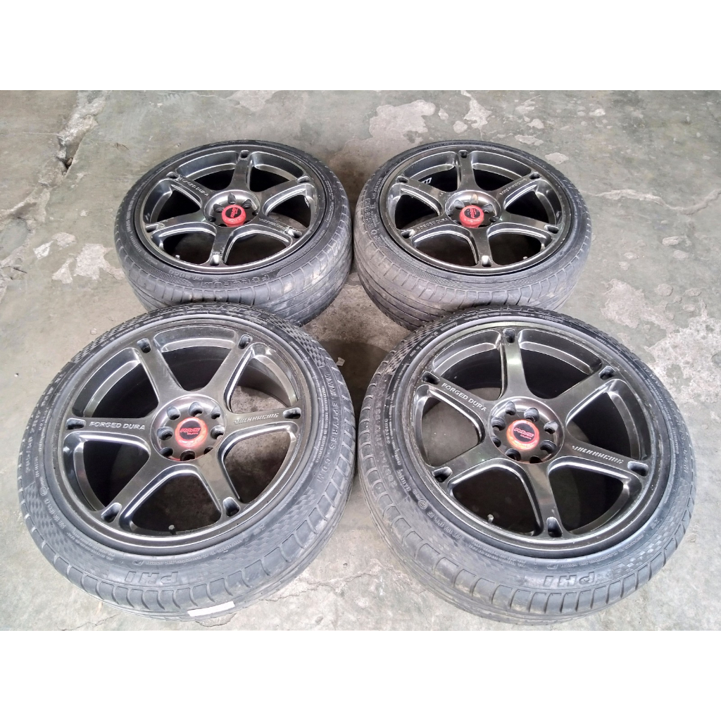 Velg Second Vios Freed Yaris Raize City Mobilio TE37 DURA R17 Pcd 4x100/114.3 Ban 205 50 / 205 45 R1