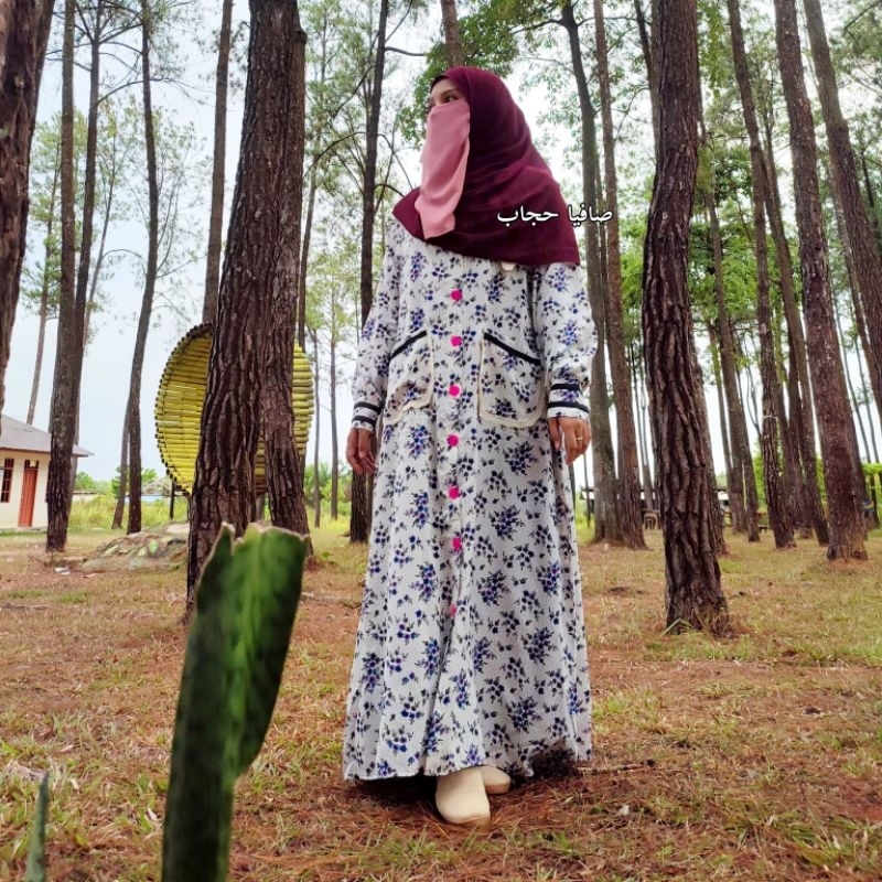 Gamis yoryu gamis bunga korea gamis korea gamis muslimah gamis outer bunga