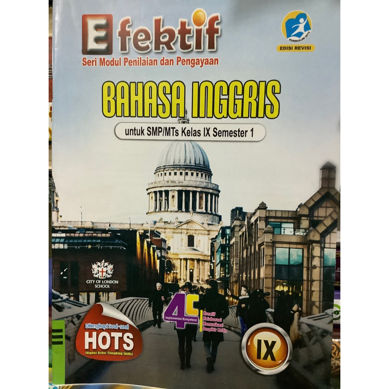 LKS EFEKTIF BAHASA INGGRIS UNTUK SMP KELAS 9 SEMESTER 1 K13 EDISI REVISI