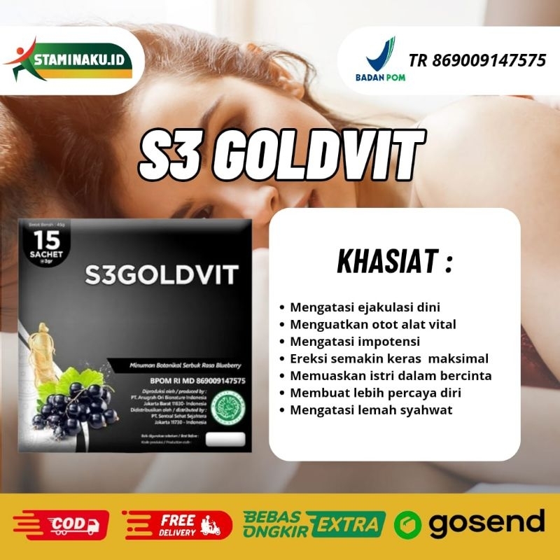 S3Goldvit Original S3 Goldvit Suplemen Penambah Stamina Pria Paling Ampuh