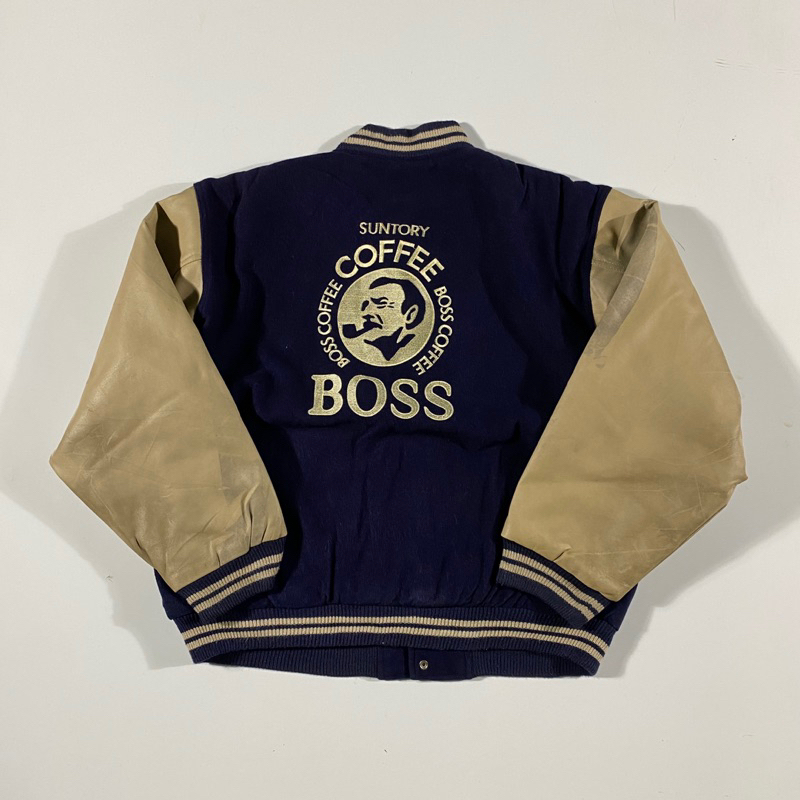 suntory boss coffee varsity jacket