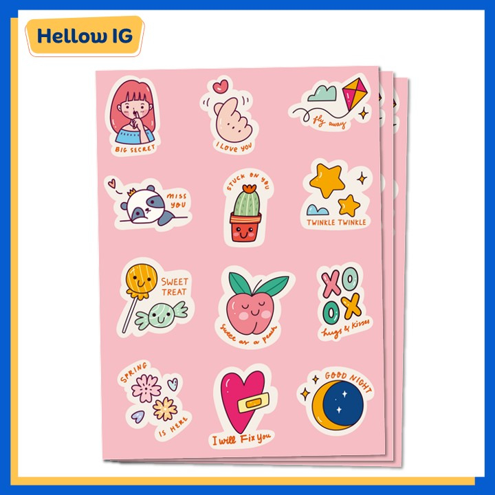 

STICKER I LOVE YOU BIG SECRET | STIKER BOTOL HELM AESTHETIC KOPER HP LAPTOP LUCU PREMIUM WATERPROOF