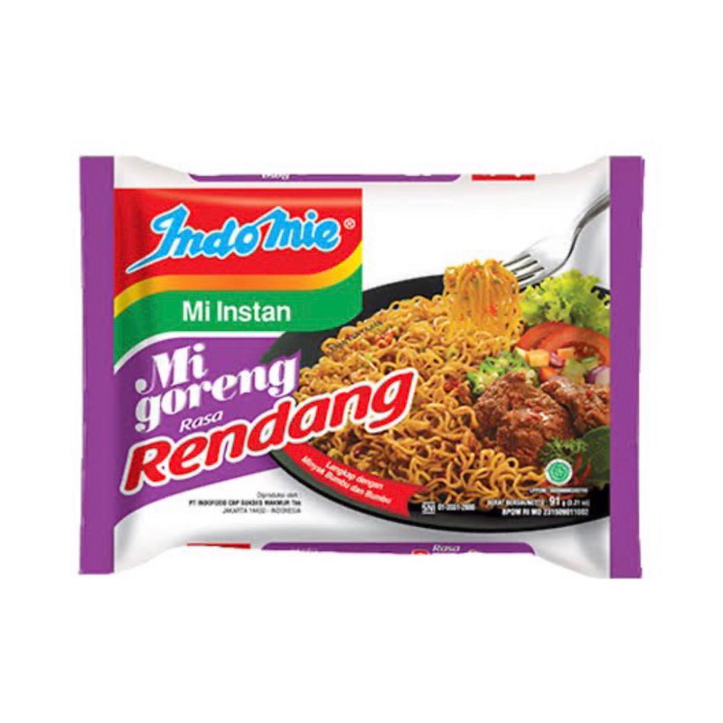 

Indomie goreng rendang 5 bungkus