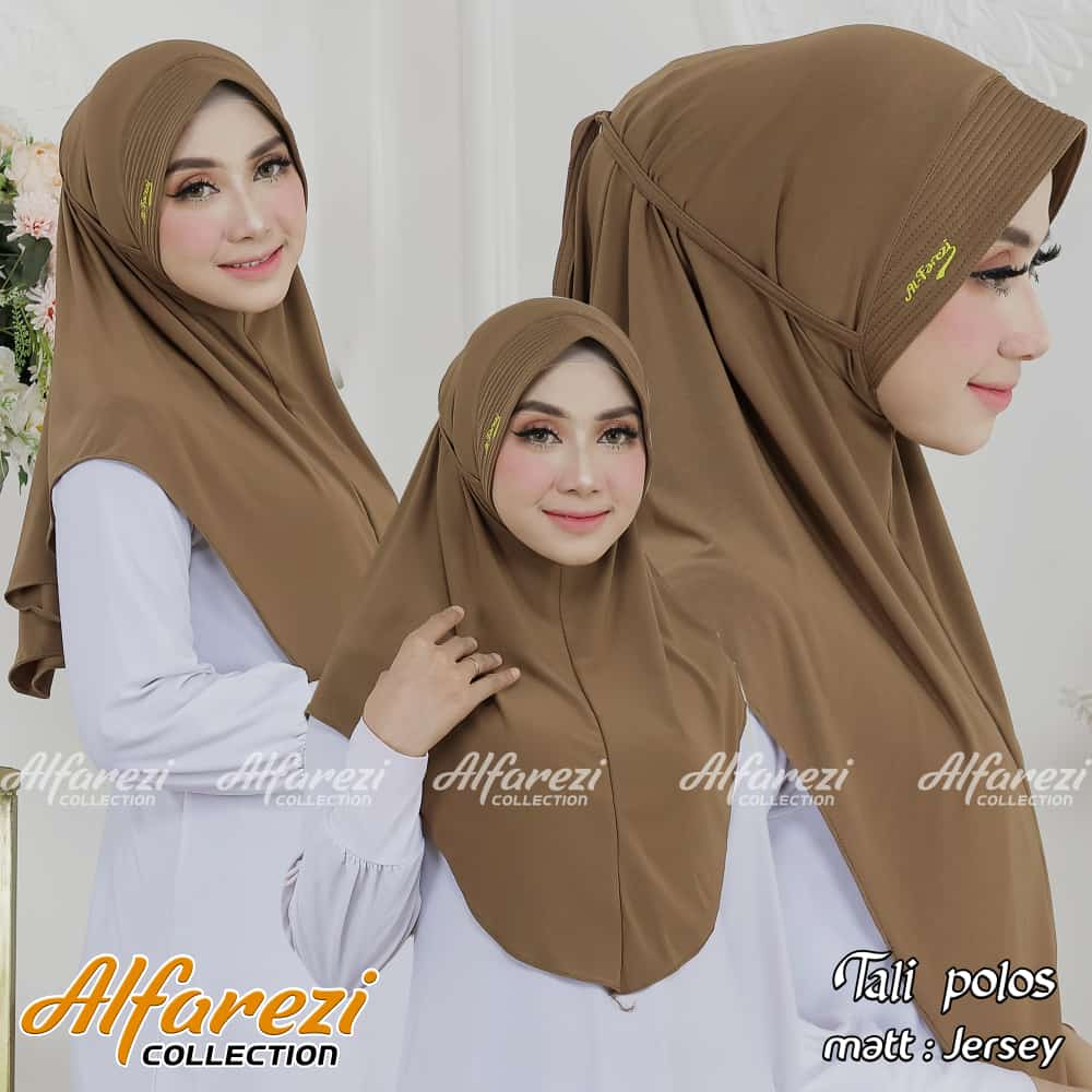 JILBAB INSTAN TALI POLOS ORIGINAL AL FAREZI - JILBAB INSTAN TERBARU - JILBAB SPORT - JILBAB INSTAN K