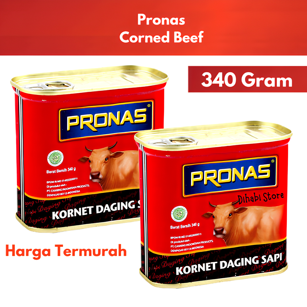 

Pronas Corned Beef - Kornet Daging Sapi 340 Gram