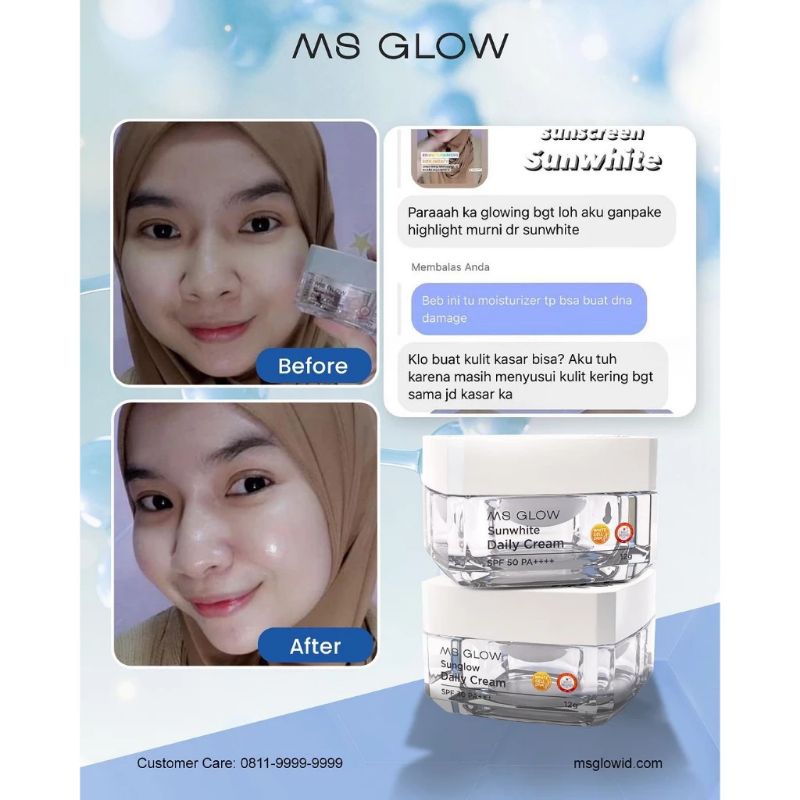 SUN GLOW DAN SUN WHITE MS GLOW