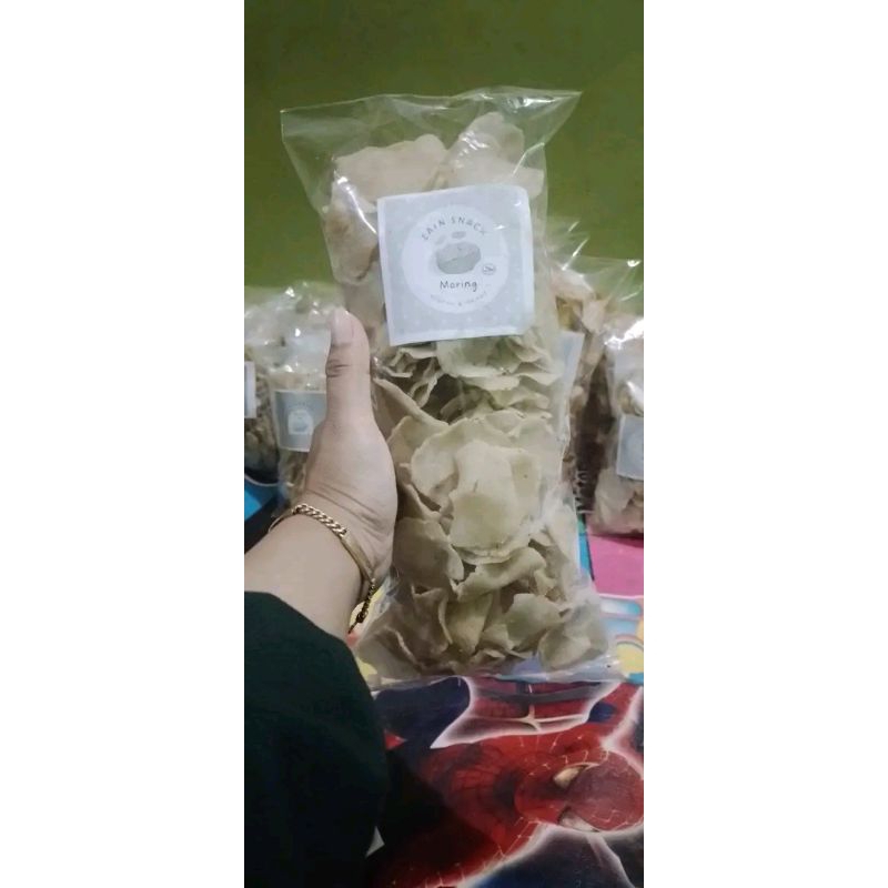 

KRIPIKMORING/kripik pedas/cemilan kriuk