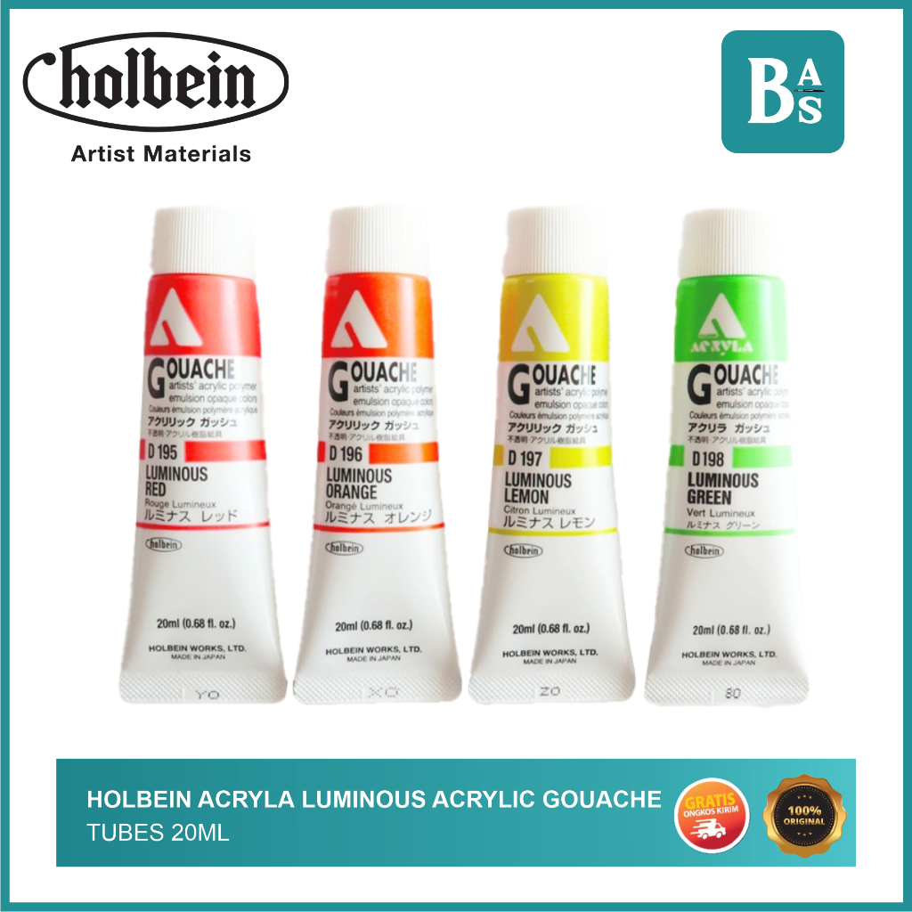 

Holbein Acryla LUMINOUS Acrylic Gouache Paint 20ml