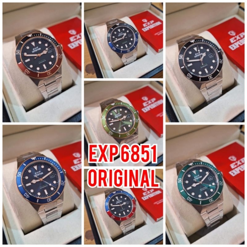 6851 |  JAM TANGAN PRIA EXPEDITION E6851 | EXP6851 | E 6851 MATIC ORIGINAL