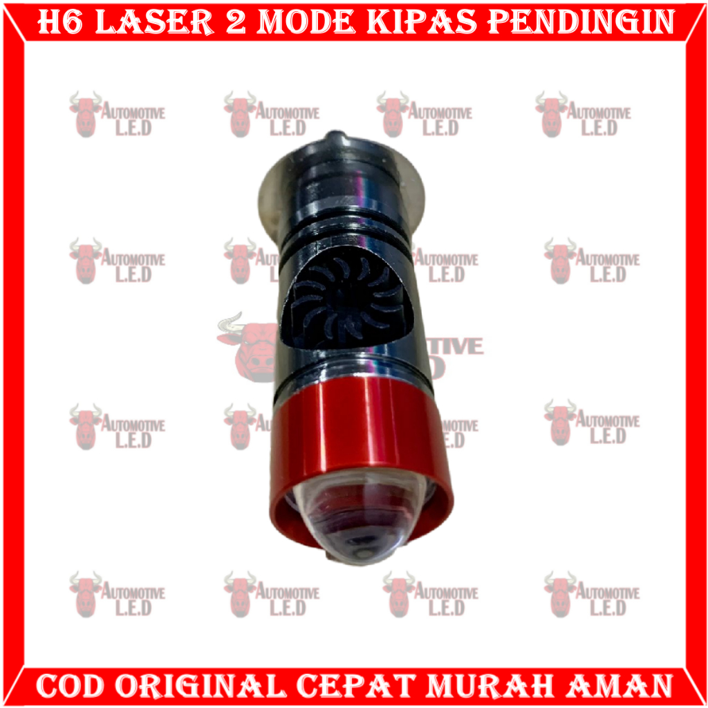 ORIGINAL H6 KIPAS LAMPU LED MOTOR H6 LASER 2 WARNA | LED H6 LASER MOTOR UNIVERSAL | BOHLAM LED H6 MOTOR HIGH LOO