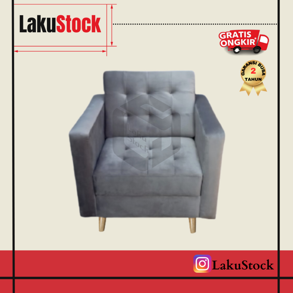 Sofa 1 Seater Legacy Sofa 1 Dudukan Minimalis Sofa Ruang Tamu Minimalis
