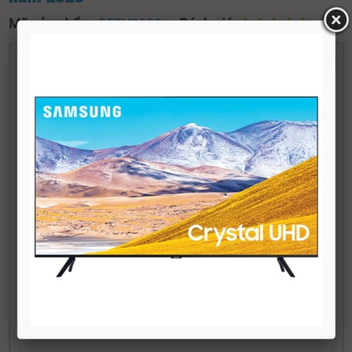 SAMSUNG LED TV 50inch 50CU8000 CRYSTAL UHD 4K DIGITAL SMART