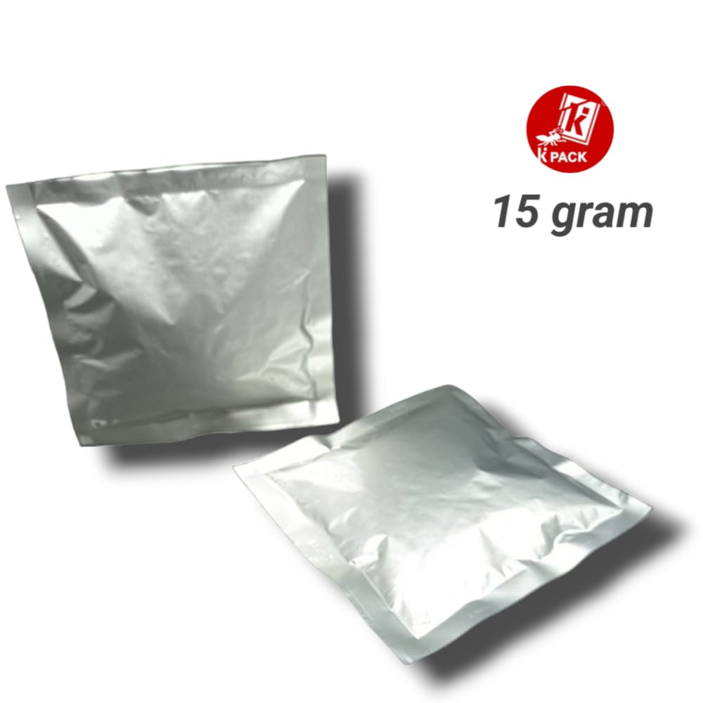 Sachet Full Aluminium Foil Premium Silver 15 Gram