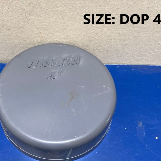 DOP 4" Cap 4" Dop 4 inch tutup pipa 4" dop 4 inch winlon dop winlon