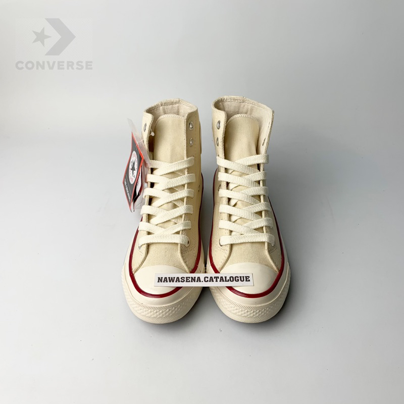 Converse - Sepatu Converse High Cream Kualitas Grade Premium Unisex