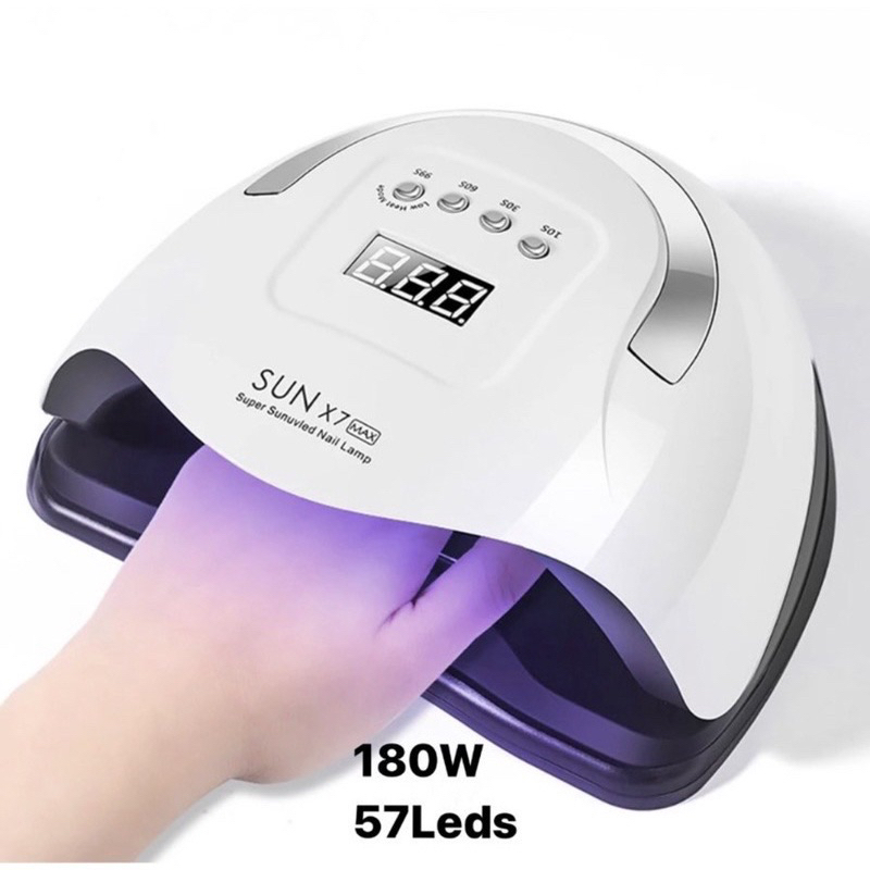 SUN UV 180W  [X7 MAX 57 Leds] Sensor Automatis | NAIL LAMP UV