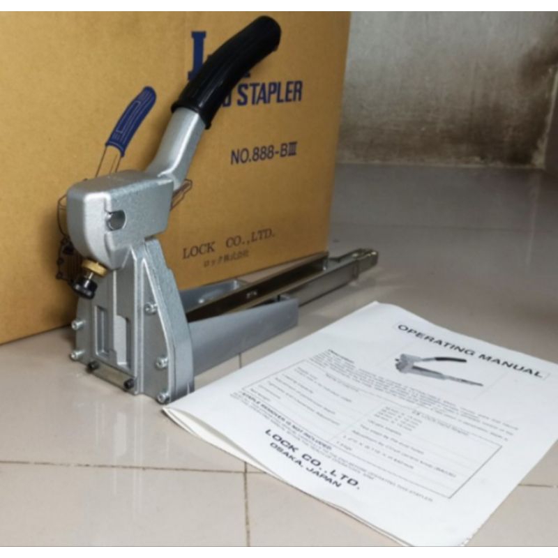 

Lock Hand Stapler 19 mm ORI JAPAN Alat Steples karton kardus - 19 mm