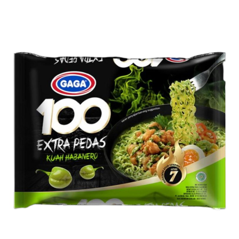 

Mie Gaga Goreng Habanero Extra Pedas