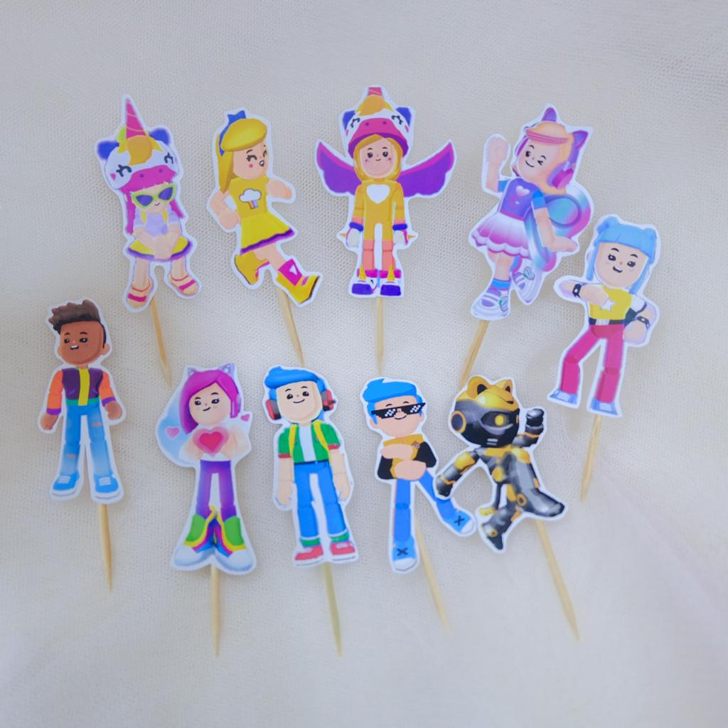 JT - PK XD Topper Cupcake Birthday / Hiasan Kue Cupcake Ulang Tahun