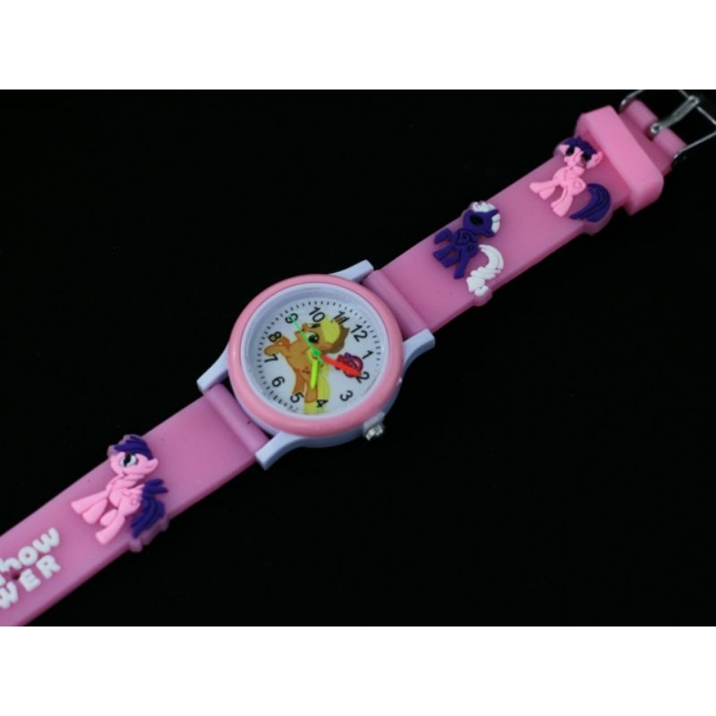 jam tangan anak anak karet timbul logo