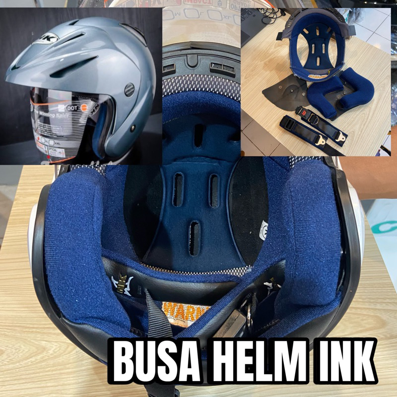 BUSA DALAM INK / NTC / HELM HONDA/ HELM YAMAHA UNIVERSAL/ SPON HELM TERMURAH KUALITAS TERBAIK