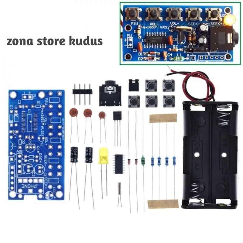 RADIO FM KIT MODUL STEREO AUDIO RECEIVER WIRELESS 76-108MHZ
