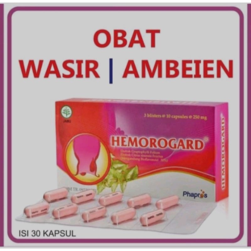 Hemorogard isi 30 kapsul obat wasir